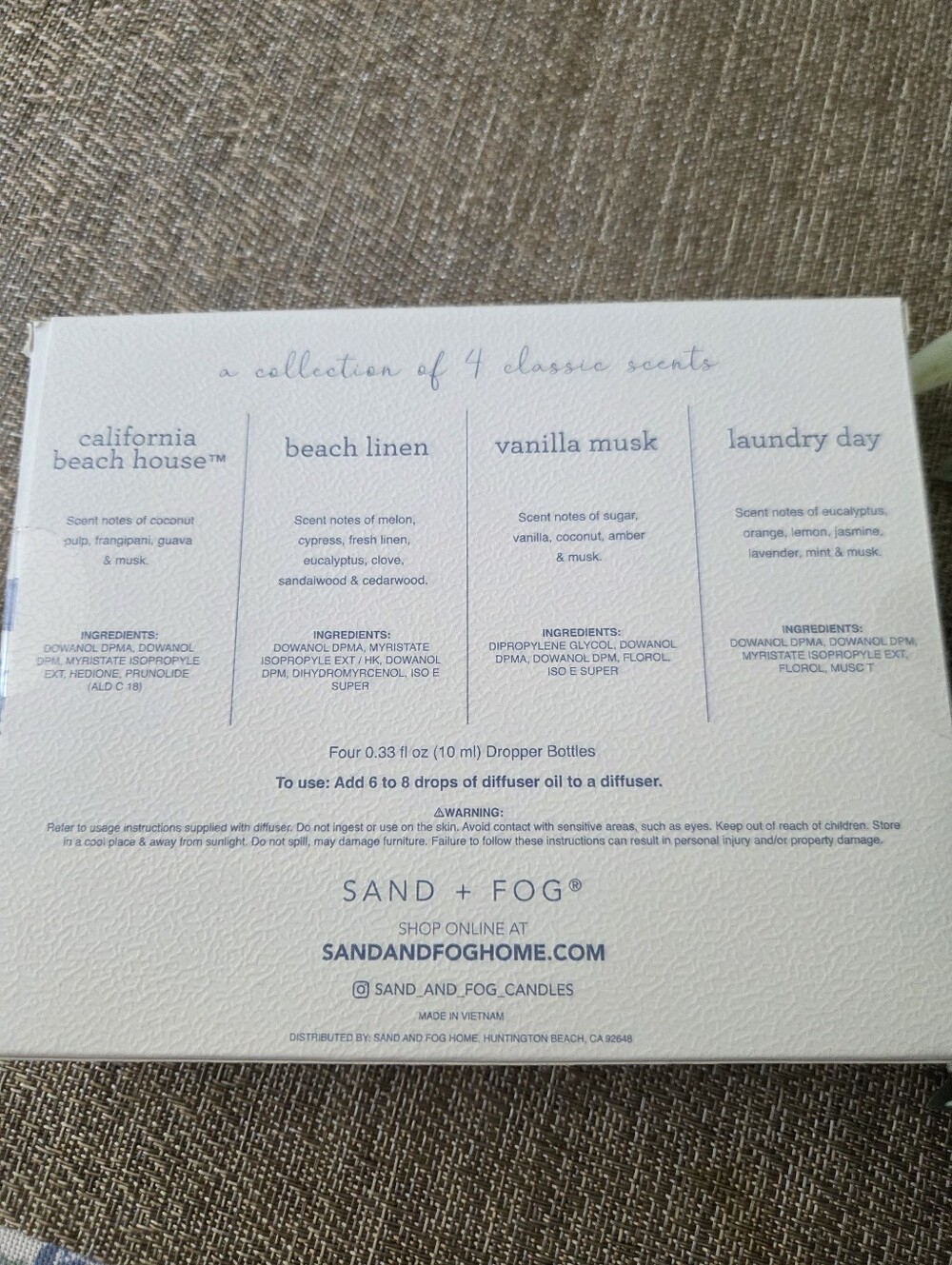 SAND+FOG Diffuser Oils Set - Picture 4 of 4